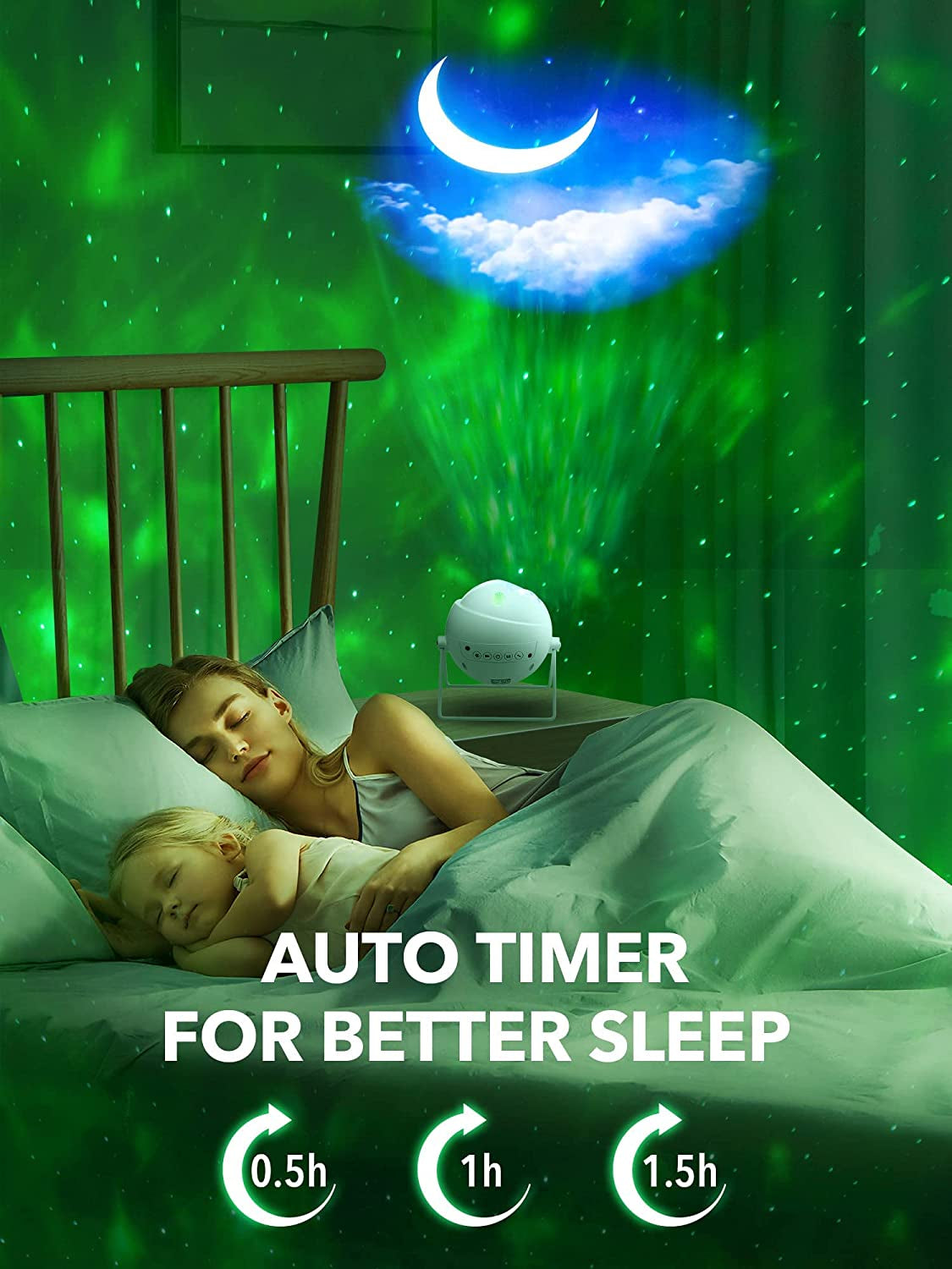 Galaxy Projector Starlight Projector Moon Projector, 48 Light Modes+Rotating Star Projector Galaxy Lights for Bedroom, Bluetooth Music Night Sky Light Projector,Sart Projector for Kids Gifts