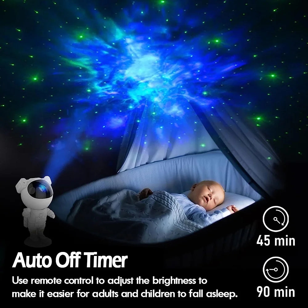 Astronaut Galaxy Star Projector Starry Night Light, Astronaut Light Projector with Remote Control for Kids Children Adults Bedroom Room Decor Decorative Nightlights