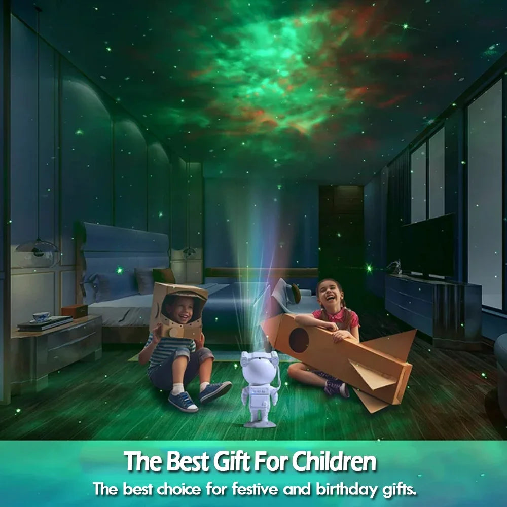 Astronaut Galaxy Star Projector Starry Night Light, Astronaut Light Projector with Remote Control for Kids Children Adults Bedroom Room Decor Decorative Nightlights